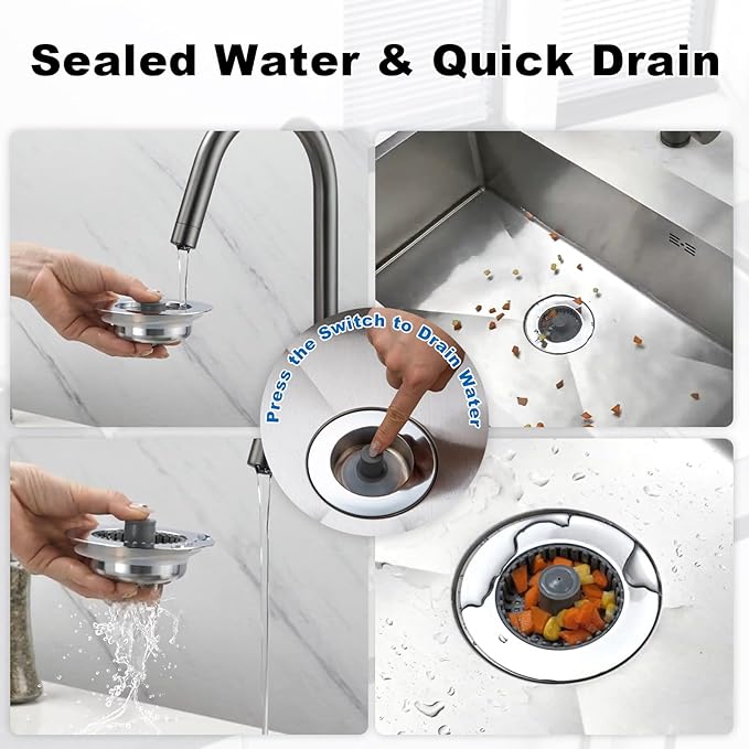 Kitchen Sink Drain Strainer – New Upgraded Kitchen Sink Stopper