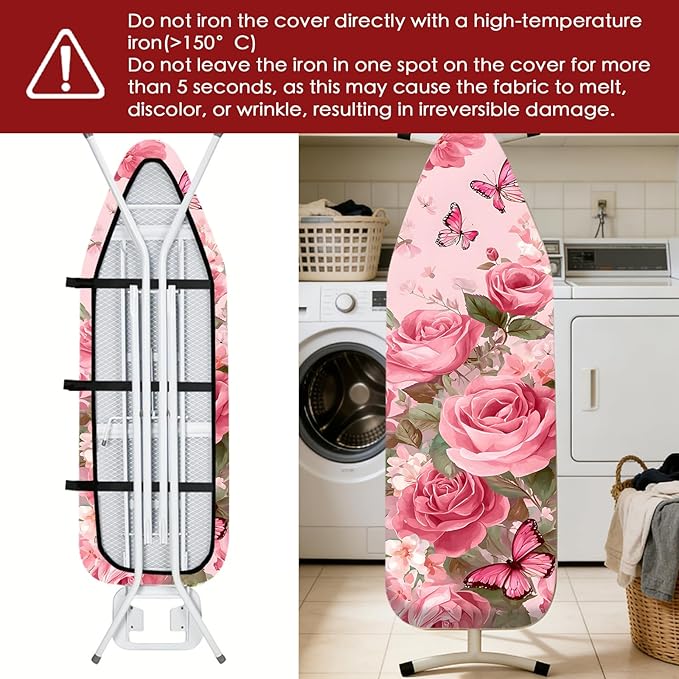 Nuxovilar Ironing Board Cover Needle Cotton 15x54 Inches | Ironing Board Cover
