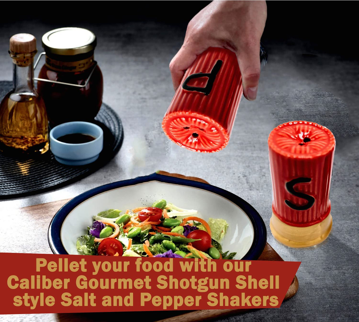 Caliber Gourmet Shotgun Salt & Pepper Set