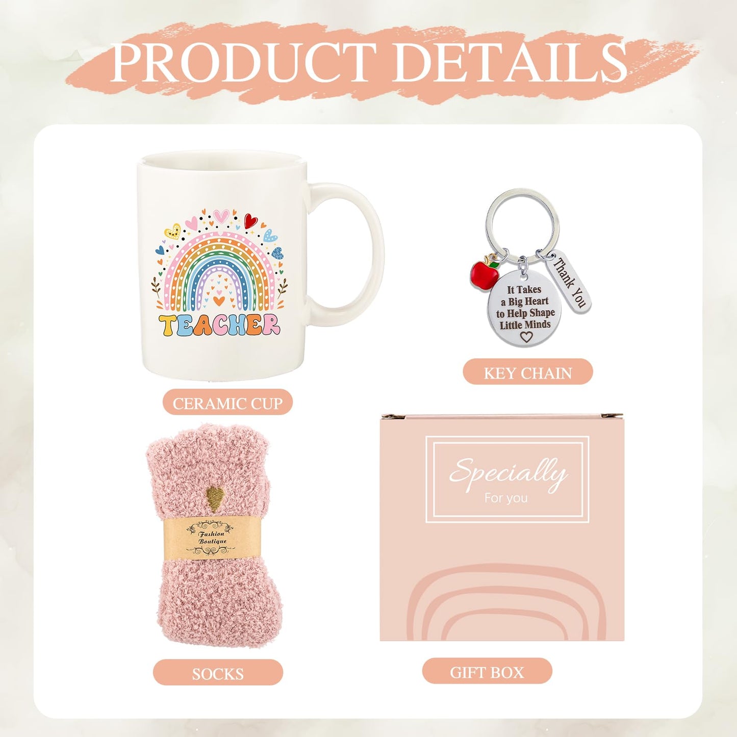 fcaylo Teacher Appreciation Gifts set for Women,Best Teacher Present Ideas for Birthday Retirement Thank You Gifts for teachers