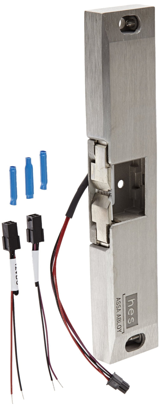 HES 9600-630 Series Stainless Steel Fire Rated Surface Mounted Electric Strike Body for Rim Exit Devices, Satin Stainless Steel Finish