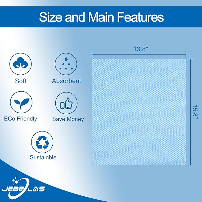 JEBBLAS Disposable Cleaning Towels and Dish Cloths, Reusable Towels, Handy