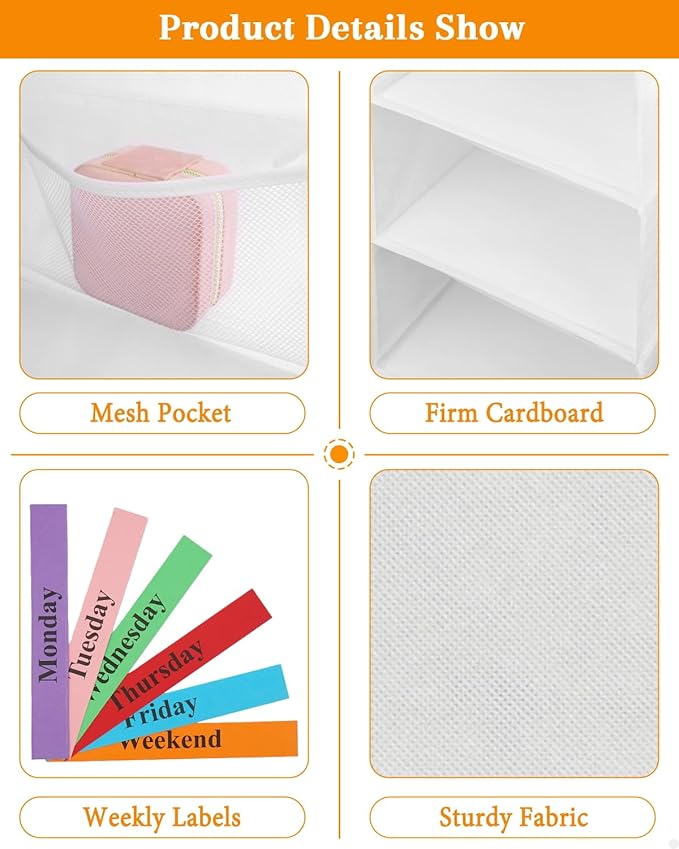 punemi Weekly Clothes Organizer