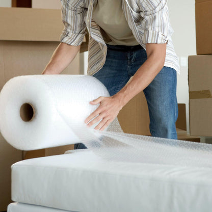 1 Meter Wide Packaging Roll of Large Bubble Wrap 1000mm x 50m Small Air Bubbles For Packing or Moving House