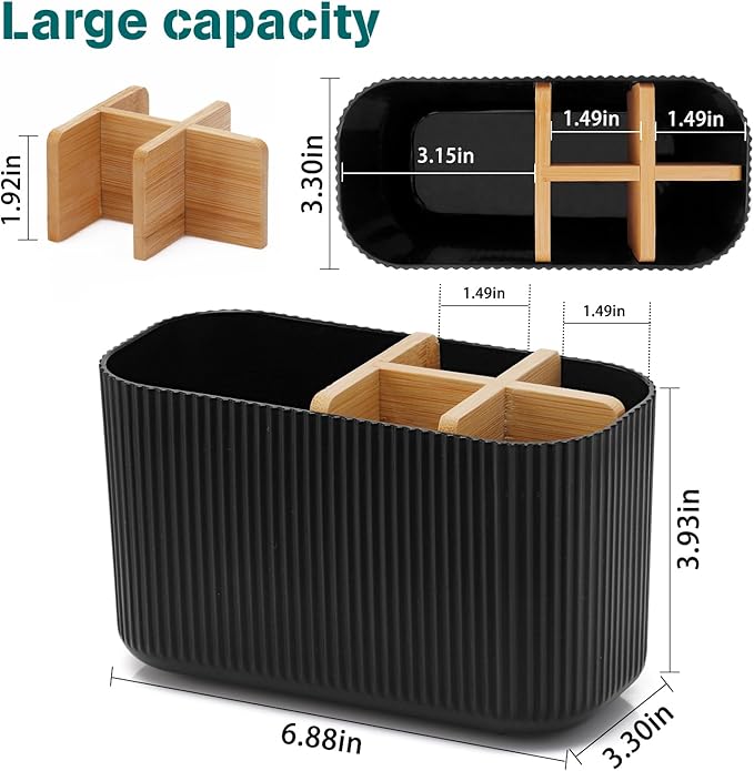 Black Toothbrush Holder