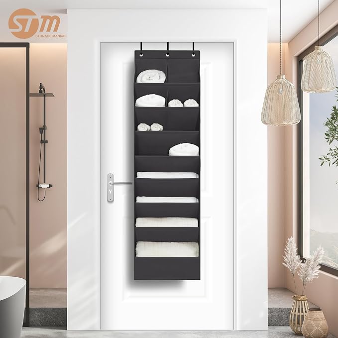 STORAGE MANIAC Over the Door Shoe Organizer Heavy-Duty Large Deep Pocket