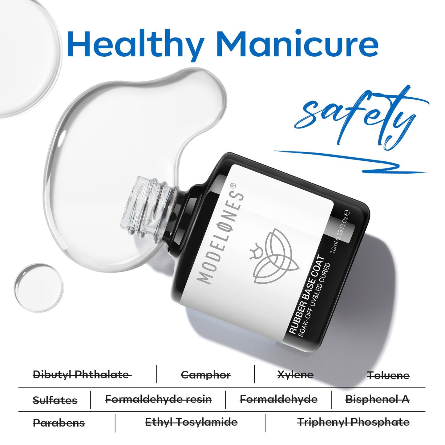 modelones 15 ml Nail Dehydrator and Primer, Acid Free Base Coat Natural Prep Dehydrate & Bond Primer Kit, Hema-Free Acrylic Nail Supplies