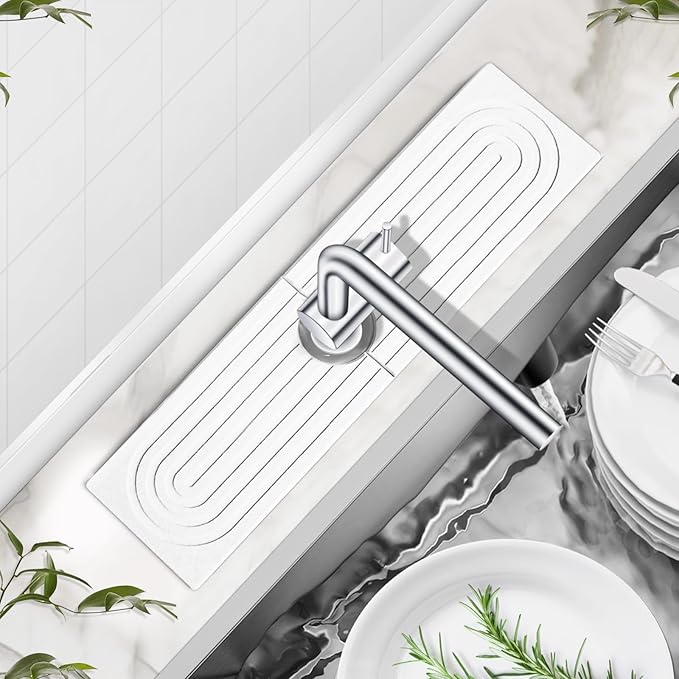 Stone Drying Mat for Kitchen Faucet: Diatomite Stone Drying Tray
