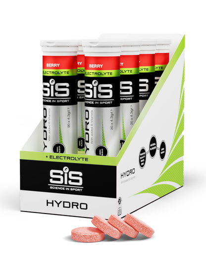 Science in Sport Hydro Electrolyte Tablets 160 pcs. Berry – Vegan & Gluten-Free, Ideal to Promote Hydration and Maintain Electrolytes Balance (Packaging May Vary)