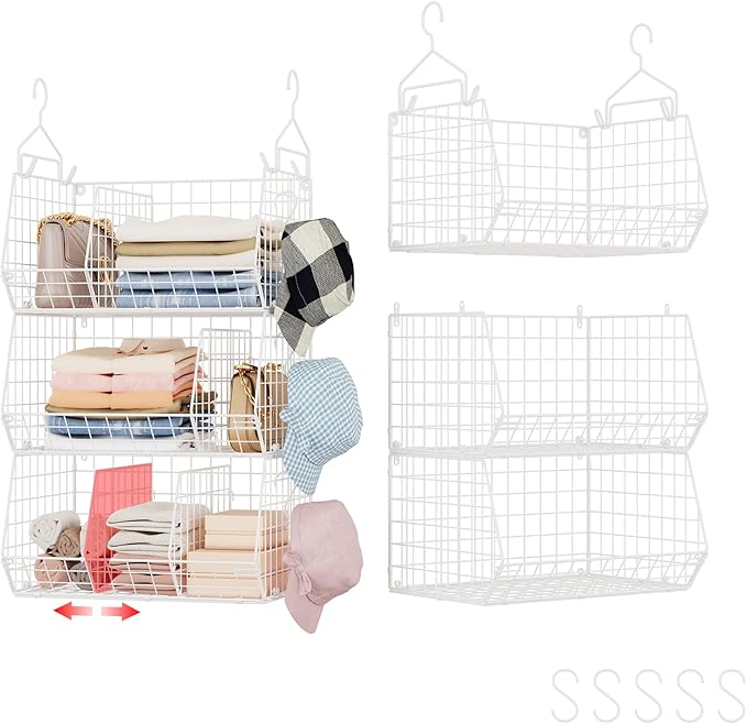 3 Tier Extra Large Closet Hanging Shelves