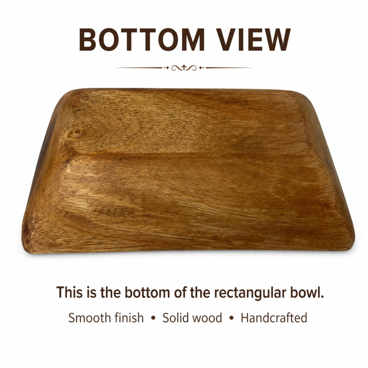 Handcrafted Acacia Wood Rectangular Bowl – Made in Hawaii – Eco-Friendly Wooden Serving Dish – Durable, Food-Safe, Heat-Resistant – Flared Design – Multiple Sizes (8x5x1.5 inch)