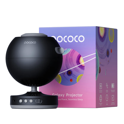 POCOCO Galaxy Projector, Star Projector Night Light, Home Planetarium for Children and Adults; in Bedrooms, Interiors; for Decoration, Sleep Aid and Relaxation - with 2 Discs