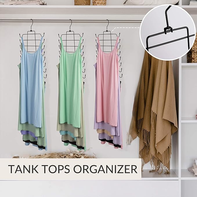 ZEDODIER Tank Top Hanger Space Saving, Bra Hangers