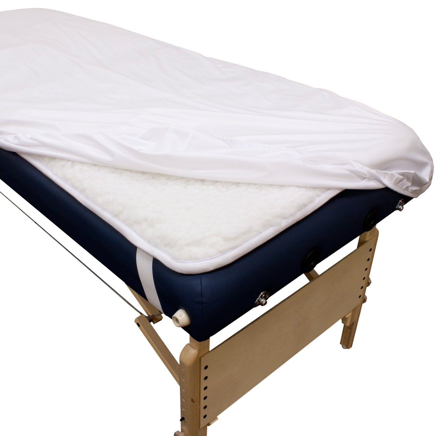 Body Linen Massage Table Cover - Reusable Barrier with Wipe Clean Surface. Waterproof PUL Material, Machine Washable. Protects Massage Table, Warmer and Pad