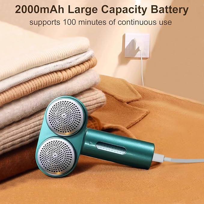 Fabric Shaver, Handzee Electric Lint Shaver, Dual Motor Sweater Shaver