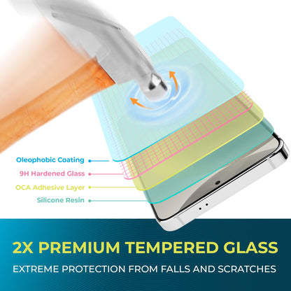 Power Theory Designed for Samsung Galaxy S21 FE 5G Screen Protector Tempered Glass [9H Hardness], Easy Install Kit, 99% HD Bubble Free Clear, Case Friendly, Anti-Scratch, 2 Pack