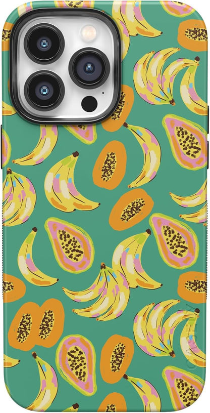 Casely iPhone 14 Pro Case | Opposites Attract | Day & Night Mountains | Compatible with MagSafe | Bold Protective Design