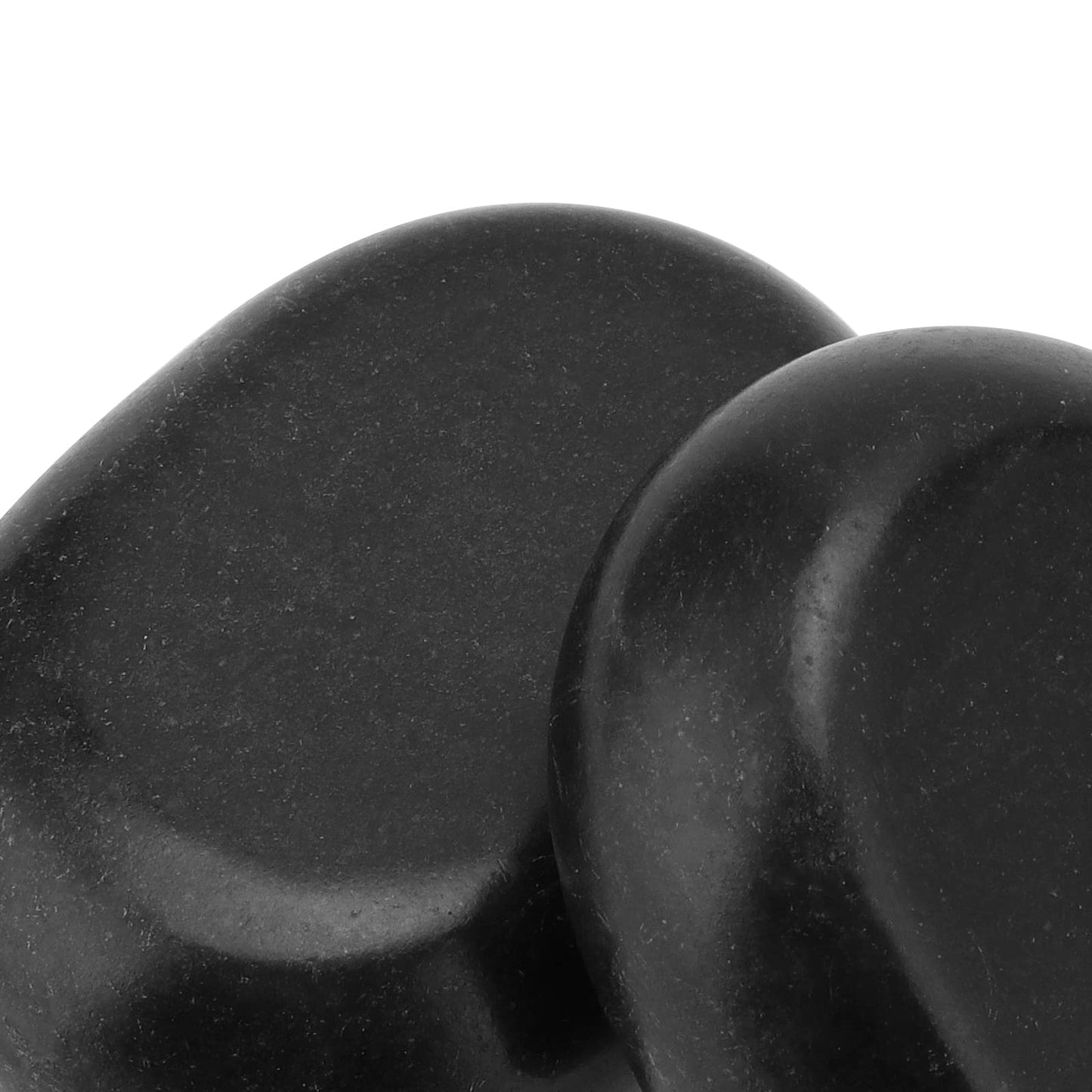 SEHOI 10 Piece 3 Inches Large Basalt Hot Stones, Hot Massage Stones Set, Natural Basalt Hot Rocks Warmer Stone for Professional/Home Spa, Therapy, Relaxation, Healing, Black