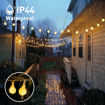 JMEXSUSS 100 LED Connectable Globe String Lights Indoor Bedroom, 33ft Warm White Christmas Lights Plug in with Remote, 8 Mode Hanging Fairy Lights Outdoor for Room Classroom Party Tree Christmas Decor