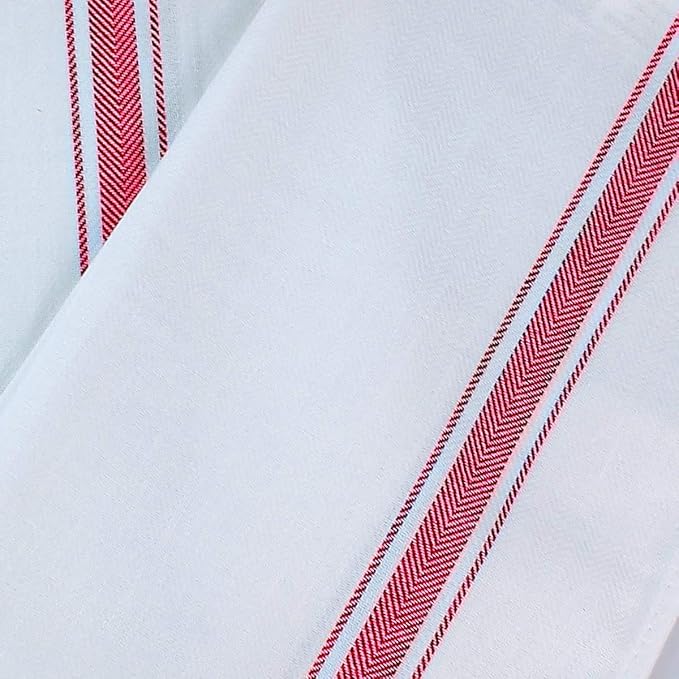 Utopia Towels Red Dish Towels 100% Ring Spun Cotton Highly Absorbent & Reusable