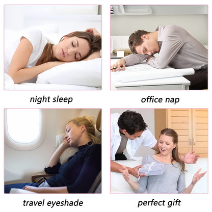 4 Pack Eye Mask for Sleeping Silky Soft Satin Blindfold Adjustable Strap Night Eye Cover for Women Men