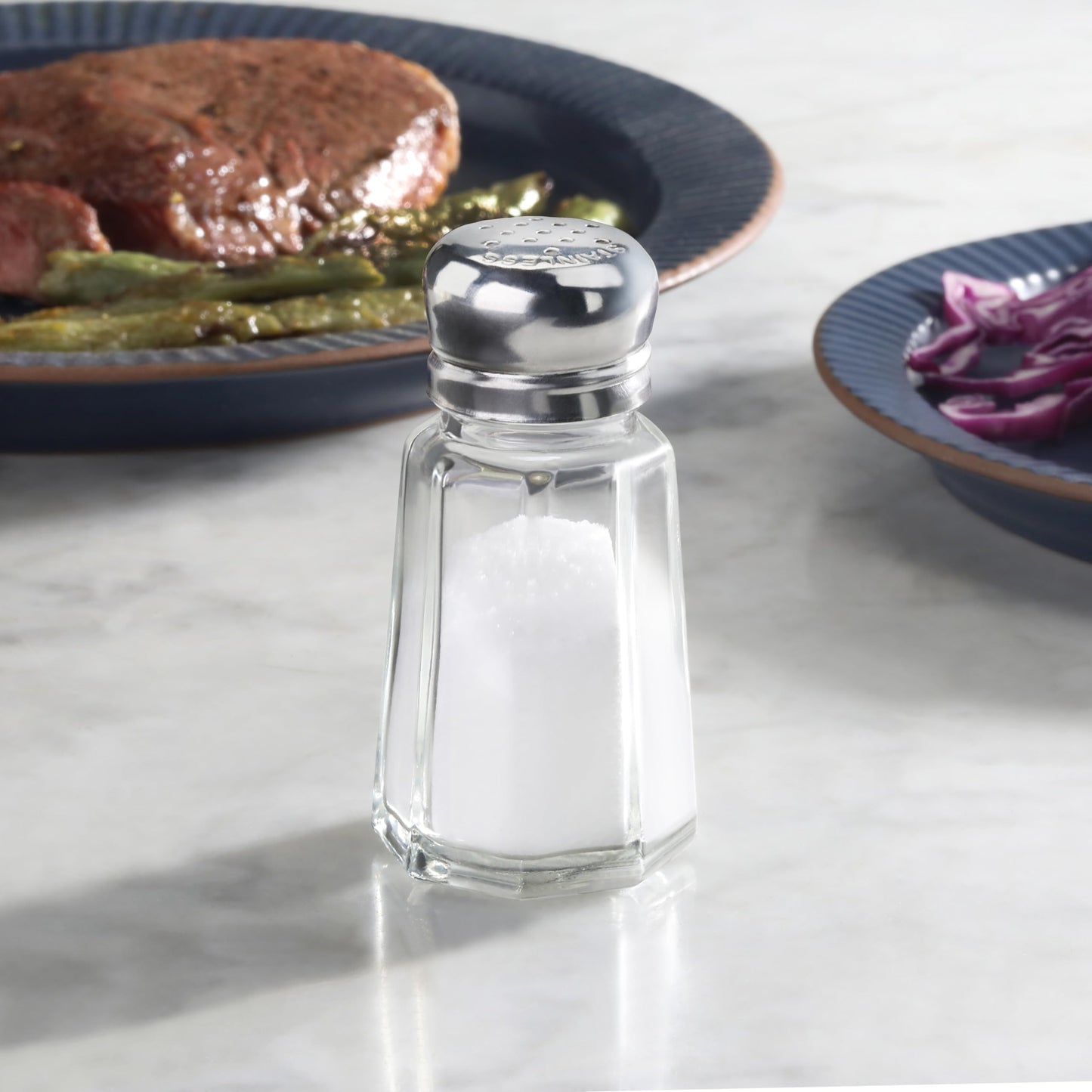 New Star Foodservice 22285 Paneled Salt and Pepper Shaker Mushroom Top, 1-Ounce, Set of 24