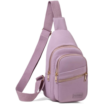 Small Sling Backpack Crossbody Sling Bag for Women, Chest Bag Daypack Fanny Pack Cross Body Bag for Outdoors Hiking Traveling - Black