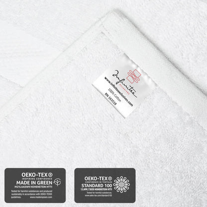 Infinitee Xclusives - 12 Pack Face Cloths |30x30 cm| 100% Cotton Wash Cloths - Ultra Soft & Highly Absorbent Fingertip Towels for Spa, Gym, Hotel & Bathroom |Brilliant White|