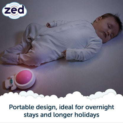 Zed by Rockit Vibration Baby Sleep Aid with Calming Red Night Light - for Baby Cots Cribs & Moses Baskets - 6 Soothing Vibration Settings