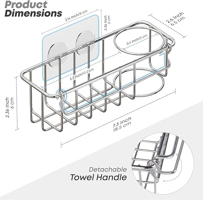 KESOL RustProof Sponge Holder Caddy