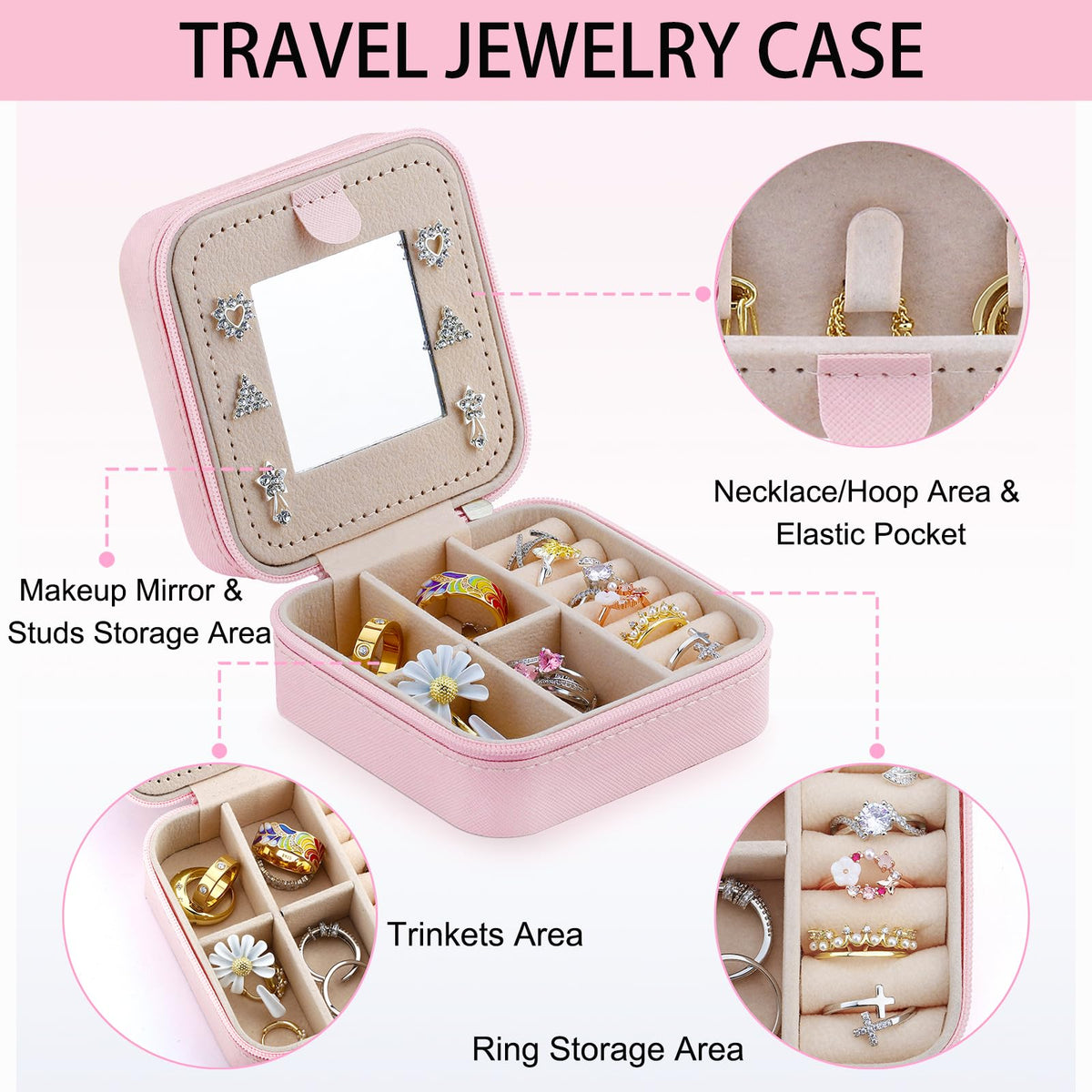 Haoze Sloth Gifts Jewelry Box for Women, Small Travel Jewelry Case Jewelry Holder Organizer Jewelry Box for Lover Gifts(Sloth)