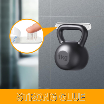 BKSAI Unbreakable Strong Magnet, 12 Pack Self-Adhesive Neodymium Bar Magnets, Powerful Permanent Rare Earth Sticky Magnets for School Office Home Kitchen DIY Tool Room 58x10x2mm (N40-12PCS)