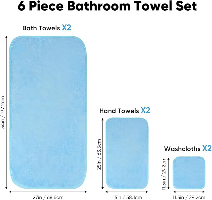 Orighty 6-Piece Towel Set