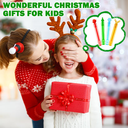 100 Pack Bulk Christmas Mini Bubble Wands Party Favors for Kids,Goodie Bag Stocking Stuffers Fillers for Toddler Boys Girls,Bulk Classroom School Party Supplies Prizes Toys Gifts Trinkets for Students