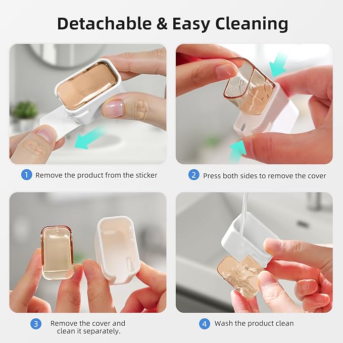 Travel Toothbrush Head Cover 2PCS, Electric Toothbrush Covers Caps, Ventilated