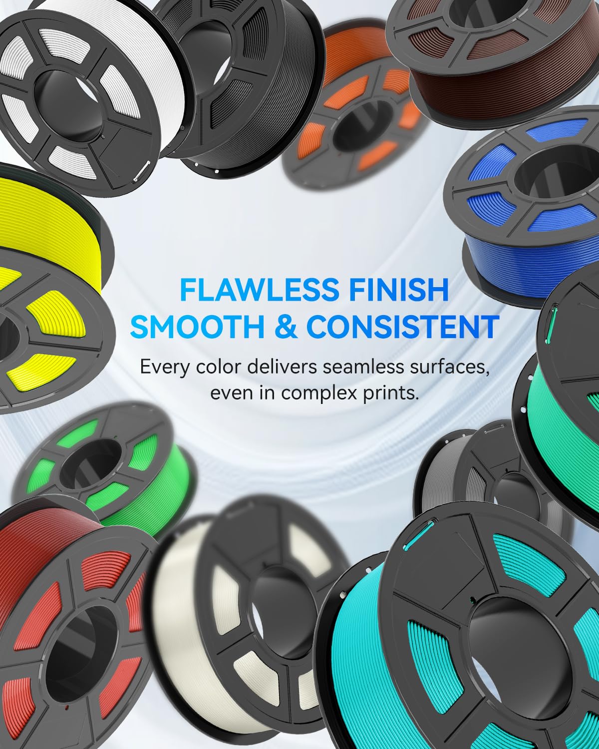JAYO PLA+ Filament 1.75mm, PLA Plus 3D Printer, Neatly Wound Filament, Dimensional Accuracy +/- 0.02 mm, 1.1 KG Spool(2.42 LBS), Wood Farbe