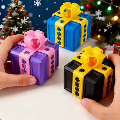 RAESOUL Gotcha Box The Annoying Present,Annoying Gift Box with 3D Printed Screws & Pop Up Finger Surprise,Perfect for Birthdays,Office & Halloween,White Elephant Gifts