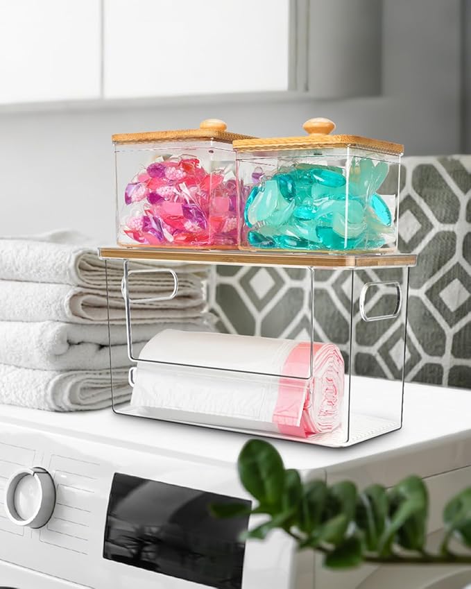 Trash Bag Holder, Acrylic Garbage Bag Dispenser