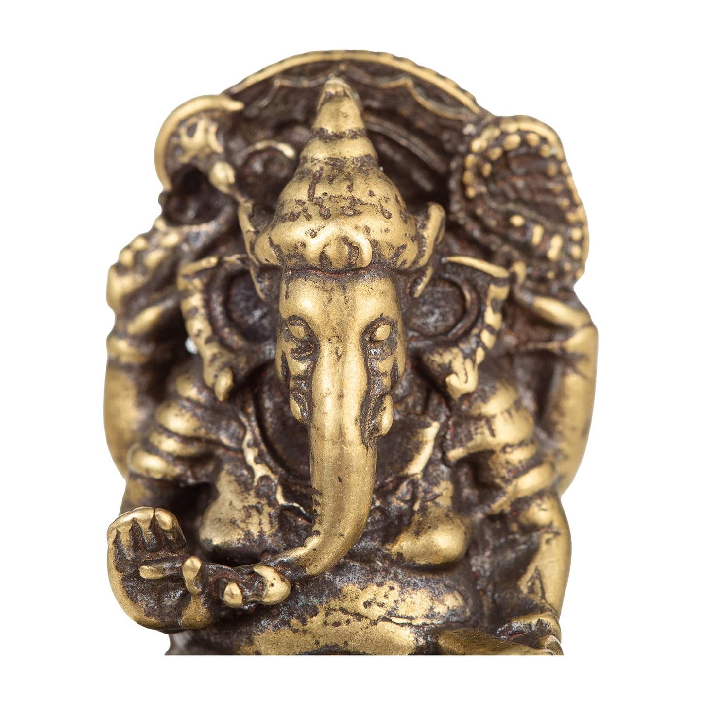 FENGSHUI-CAISHEN Ganesha Statues - Pure Copper Ganapati Ganesh Figurine, Reiki Chakra Meditation Desktop Decor