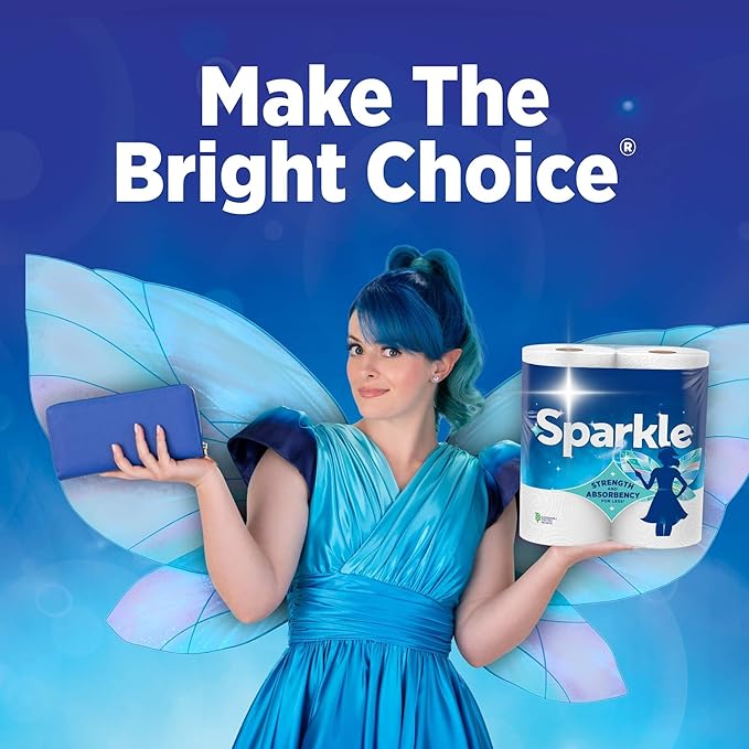 Sparkle Pick-A-Size Paper Towels, 6 Double Rolls