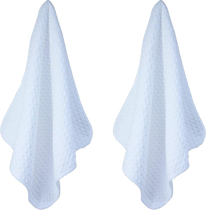 POLYTE Ultra Premium Microfiber Kitchen Dish Cloth Waffle Weave, 8 Pack