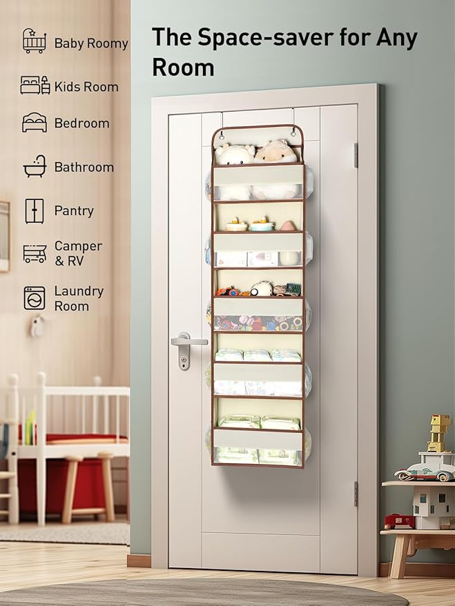 Yecaye 1 Pc 5 Tier Over the Door Organizer