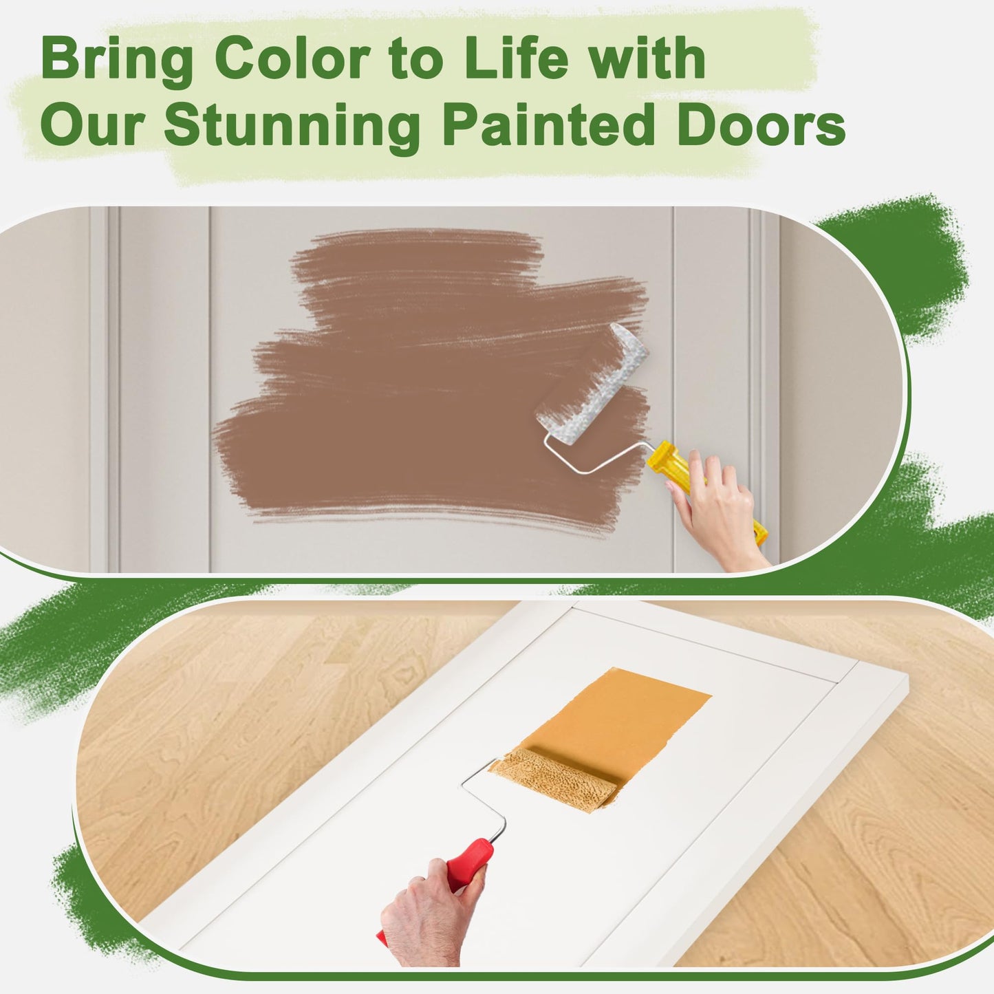 CRUTOP 30''x80'' 15 Lite Clear Glass Interior Door Slab Shaker, Pre-Built Panel for Barn Doors, Pocket Doors, French Door; for Pantry, Bedroom, Closet, Laundry&Bathroom White Prefinish&Paintable