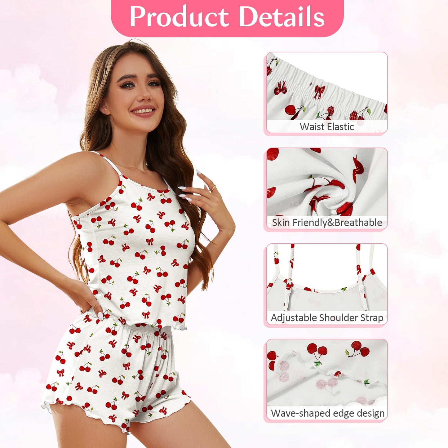 Halloween Pajamas for Women Pumpkin Print Cami Top and Shorts Goth Pj Set Two Piece Sexy Pajama Set Black Sleep Set White Sleepwear Halloween Witch Pumpkin L