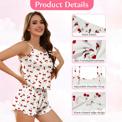 Halloween Pajamas for Women Pumpkin Print Cami Top and Shorts Goth Pj Set Two Piece Sexy Pajama Set Black Sleep Set White Sleepwear Halloween Witch Pumpkin L