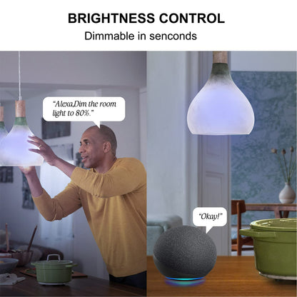 Sengled WiFi Color Changing Light Bulb, Alexa Smart Light Bulbs that Compatible with Alexa & Google Assistant, A19 RGB No Hub Required, 75 W Equivalent 800LM CRI>90, Set of 4