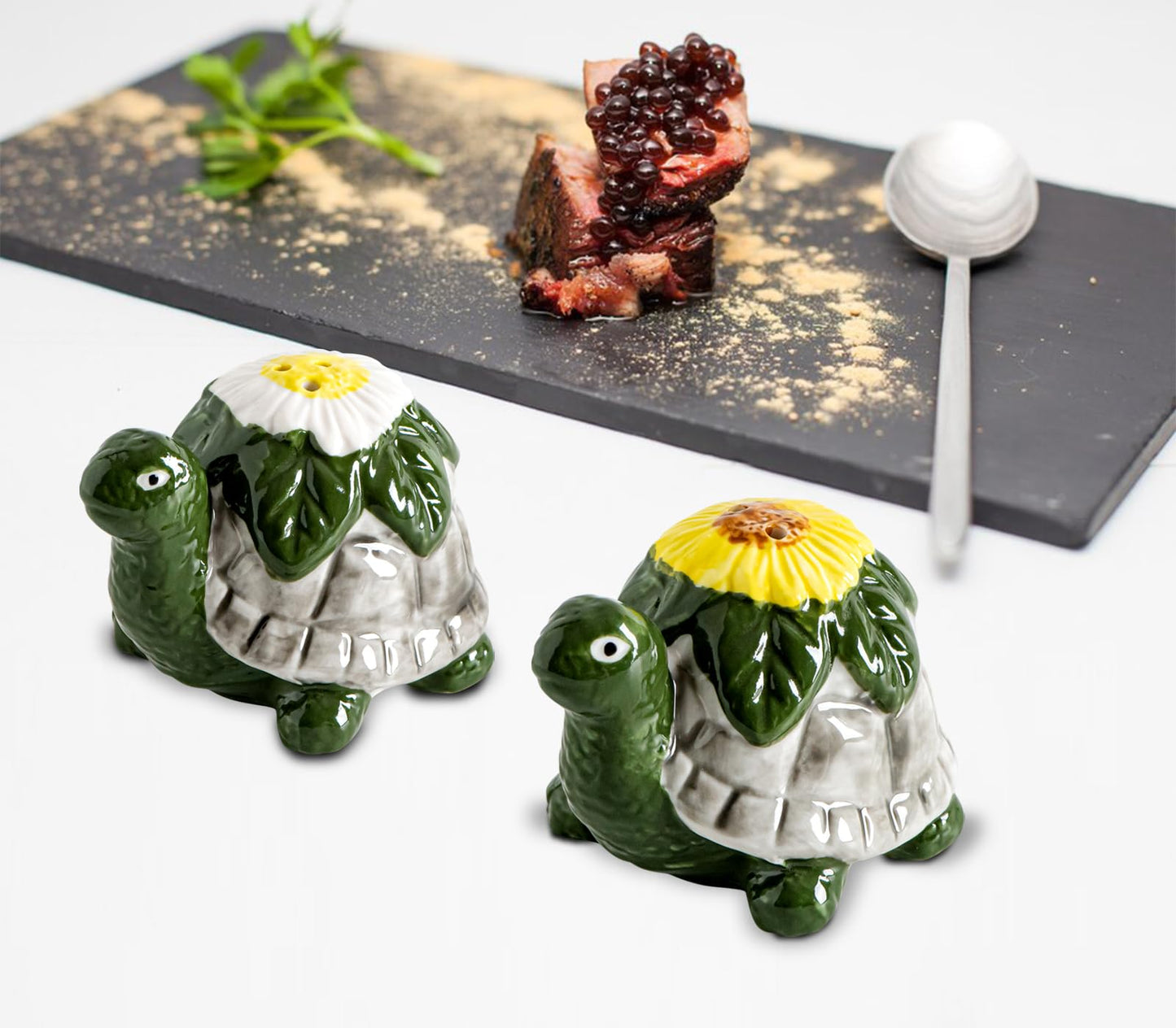 Turtle Salt And Pepper Shakers Set Ceramic Salt And Pepper Set Cute Pepper And Salt Shakers For Kitchen Saleros Para Cocina Beach,Tropical, Ocean Decoration