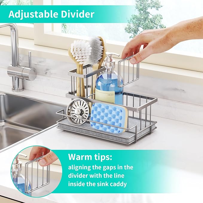 HapiRm Sink Caddy Sponge Holder
