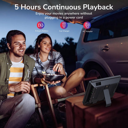 10.5 Inch DVD Player for Car with 5-Hour Battery, Headphones, Headrest DVD Player Support HDMI Input, Sync Phone/TV, 1080P Videos, USB SD, Last Memory, Region Free
