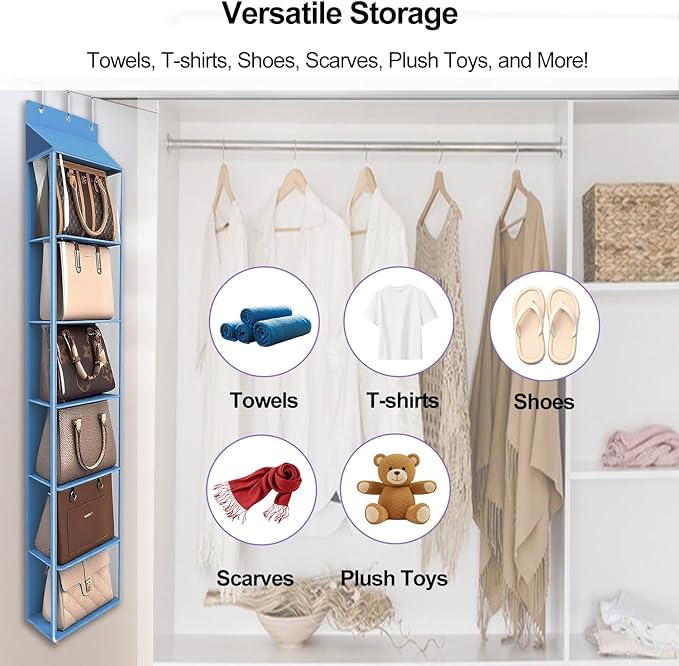 Lirex Over The Door Purse Organizer & Purse Shelf